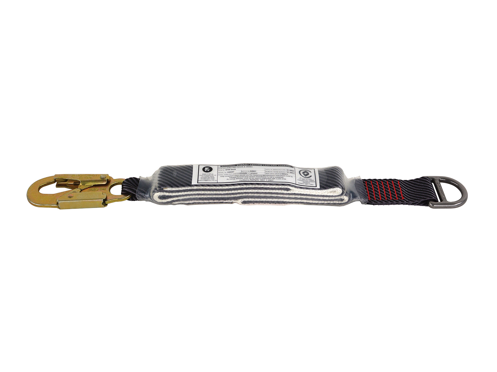 vfm sa20 ferno energy absorber d ring da hook