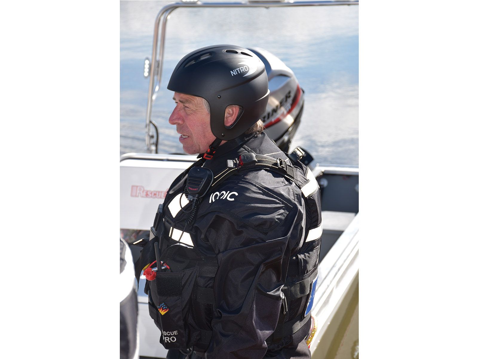 sq saf46030 ionic nitro xt water safety helmet matt black
